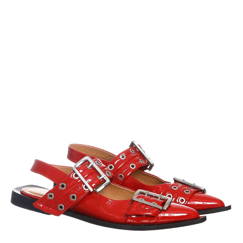 Sapatilha-Ganni-Wide-Welt-com-Fivela-Vermelha