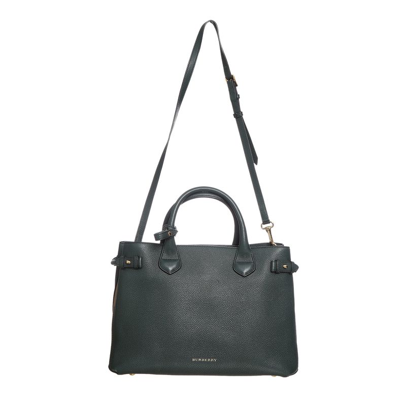 Bolsa-Burberry-Timmed-Banner-Verde-Escuro