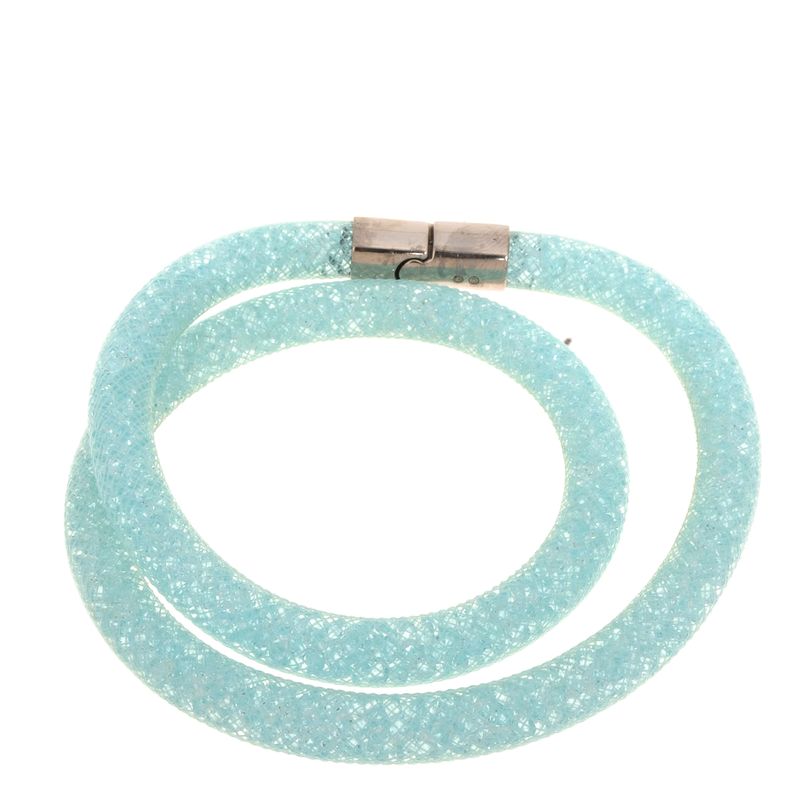 Pulseira-Swarovski-Stardust-Azul-Claro