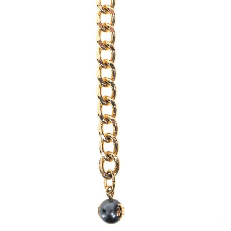 Cinto-Tory-Burch-Corrente-com-Couro-Preto