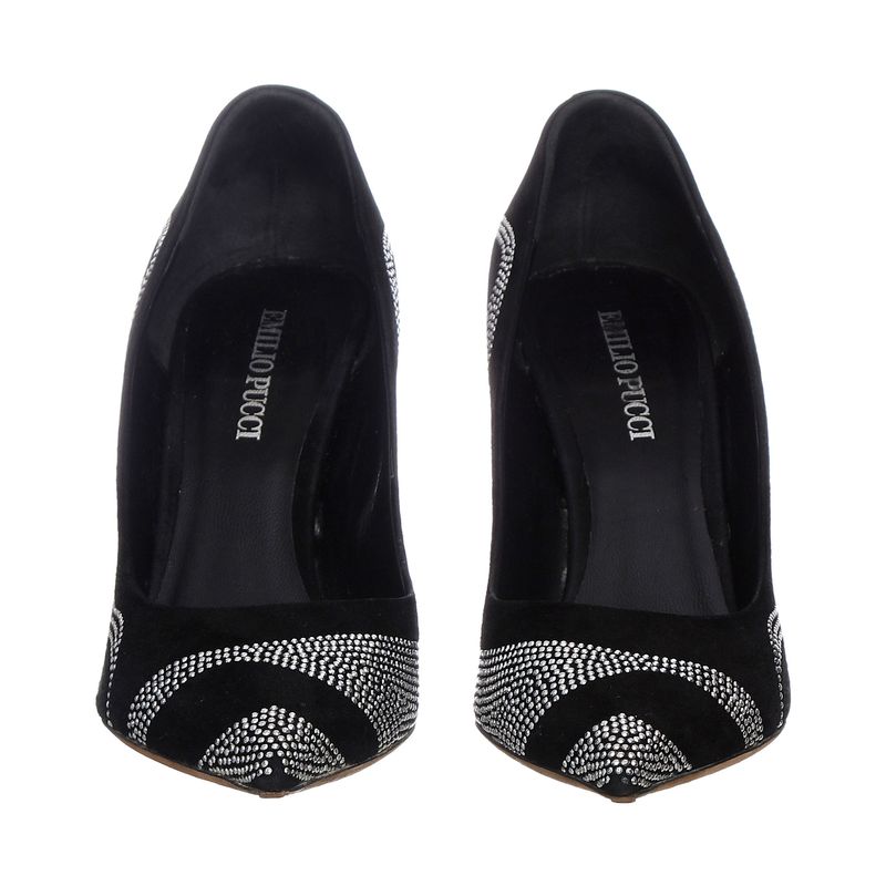 Sapato-Emilio-Pucci-Scarpin-Camurca-Preto