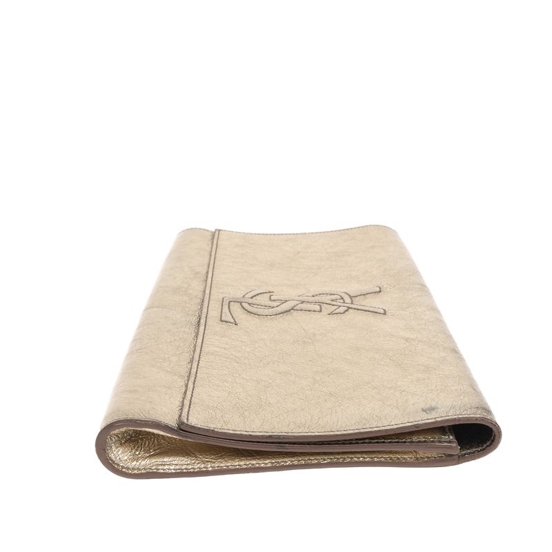 Bolsa-Saint-Laurent-Clutch-Dourada