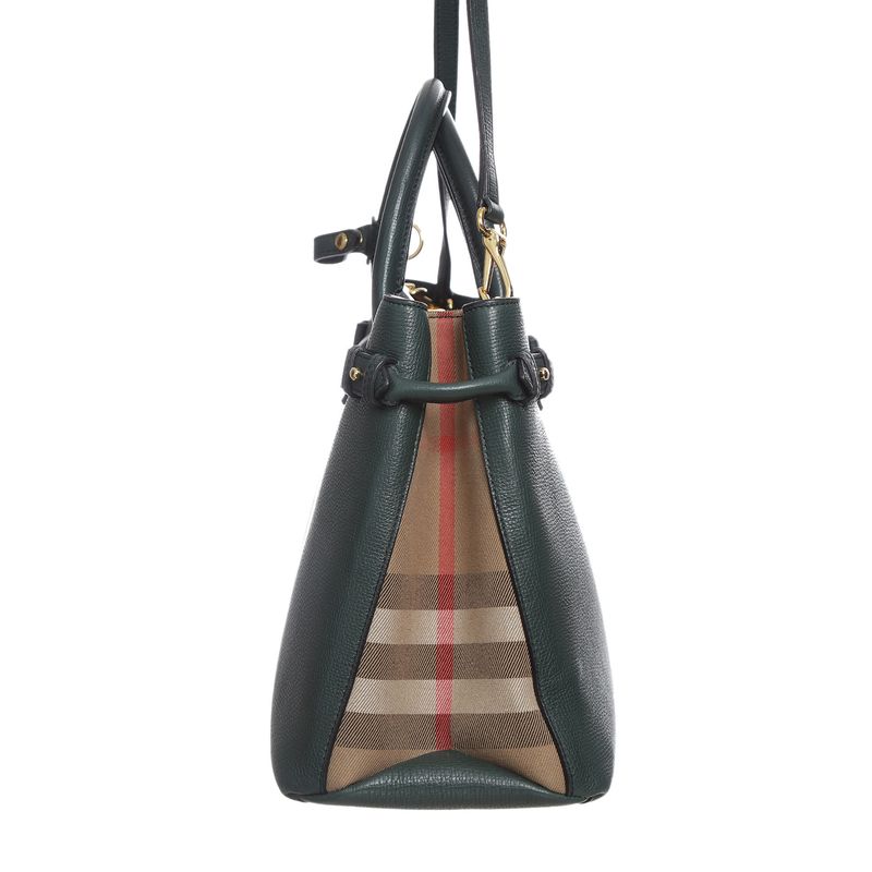 Bolsa-Burberry-Timmed-Banner-Verde-Escuro
