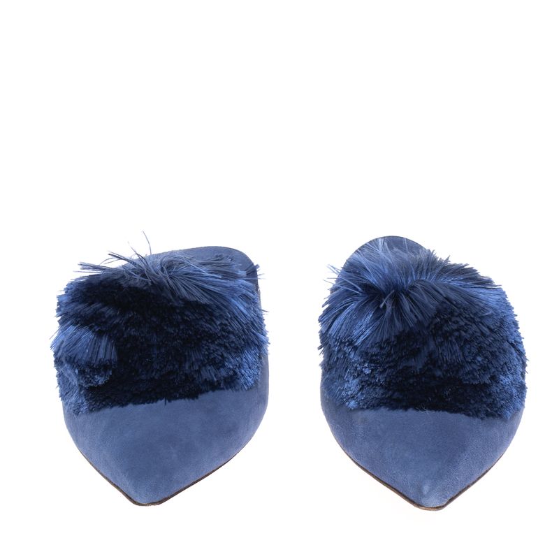 Sapato-Aquazzura-Mule-Pompom-Azul