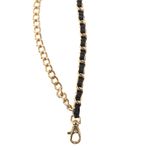 Cinto-Tory-Burch-Corrente-com-Couro-Preto
