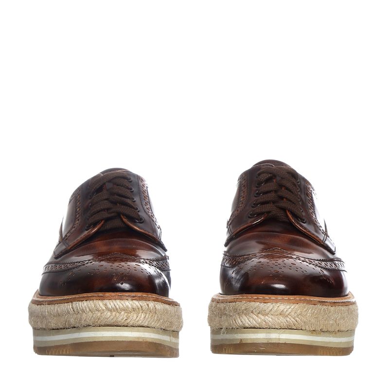 Sapato-Prada-Oxford-Couro-Marrom