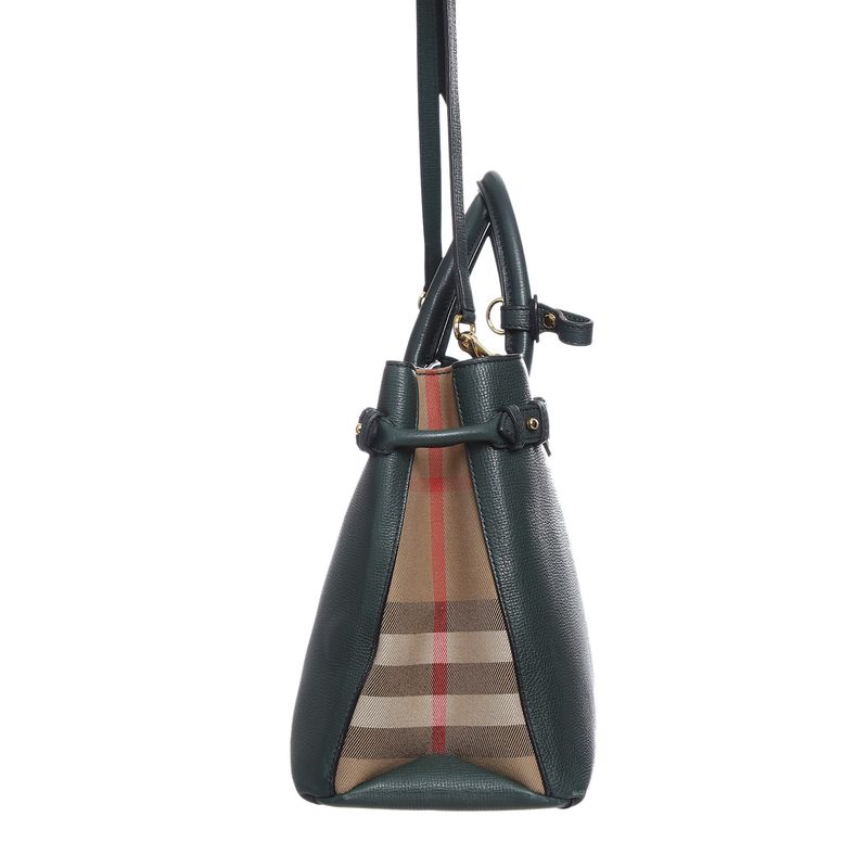 Bolsa-Burberry-Timmed-Banner-Verde-Escuro