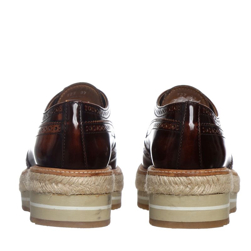 Sapato-Prada-Oxford-Couro-Marrom
