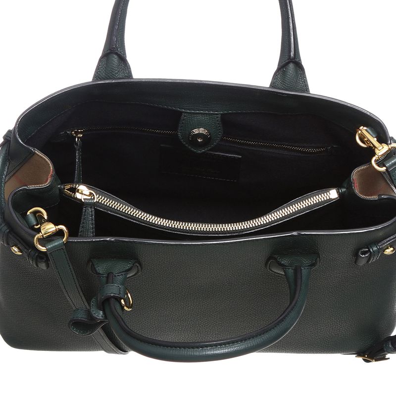 Bolsa-Burberry-Timmed-Banner-Verde-Escuro