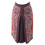 Saia-Alexander-McQueen-Seda-Vermelha