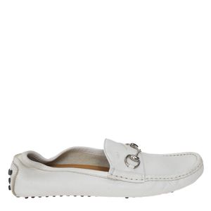 Mocassim Gucci Horsebit Driver Branco
