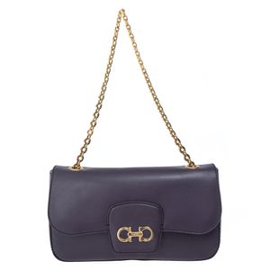 Bolsa Salvatore Ferragamo Luciana Chain Roxo