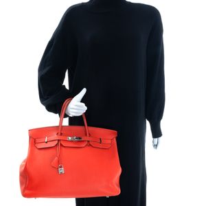 Bolsa Hermès Birkin 40 Clemence Coral