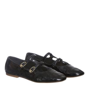 Sapato Celine Les Ballerines Babies Verniz Preta