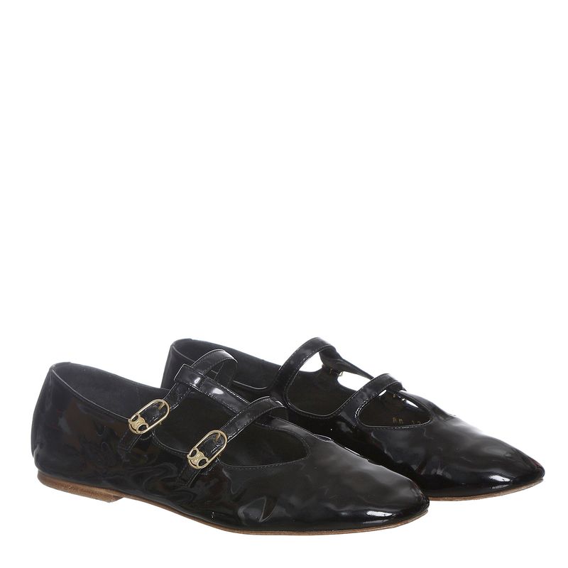 Sapato-Celine-Les-Ballerines-Babies-Verniz-Preta-