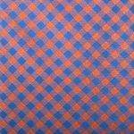 Gravata-Michael-Kors-Xadrez-Azul-e-Laranja