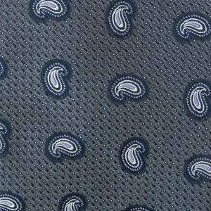 Gravata Ermenegildo Zegna Arabescos Cinza