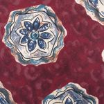 Gravata-Christian-Dior-Estampa-Flores-Azul-e-Bordo-Vintage