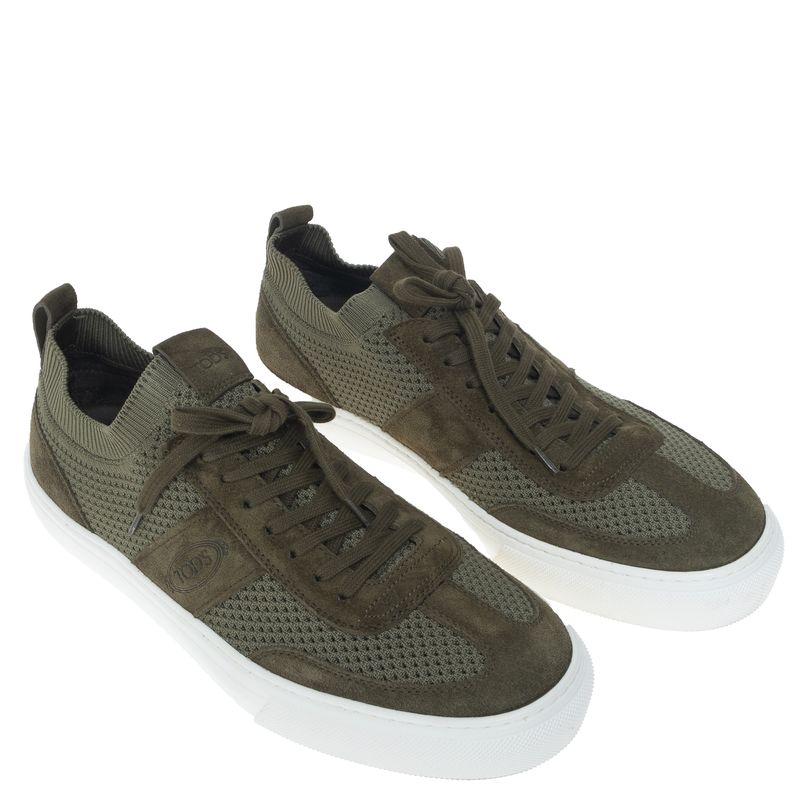 Tenis-Tod-s-Trico-e-Camurca-Verde