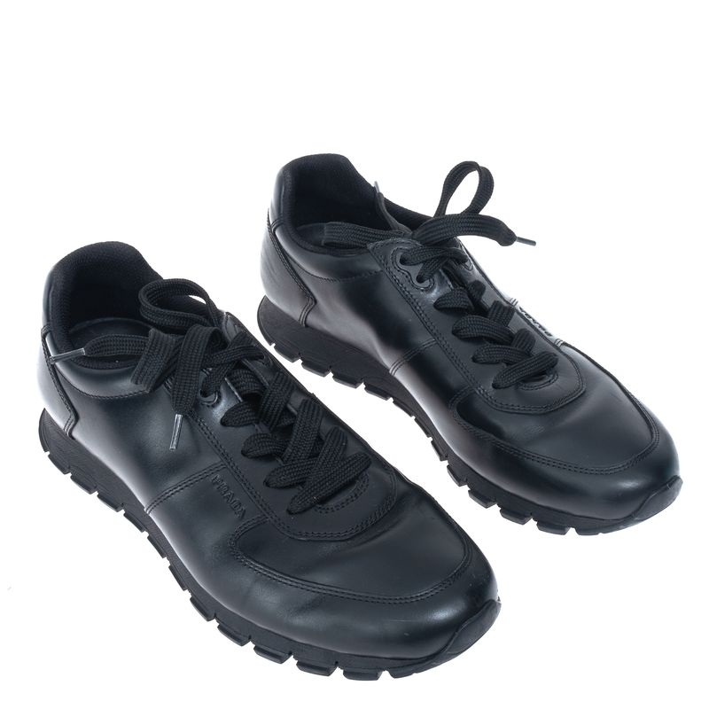 Tenis-Prada-Couro-Preto