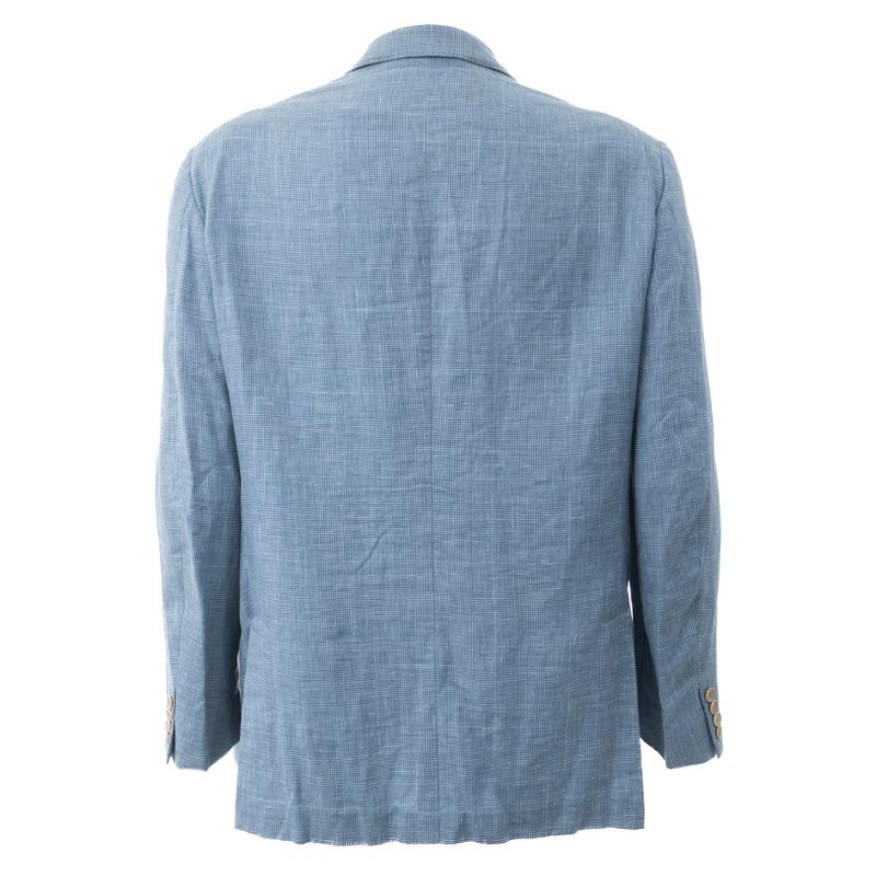 Blazer-Ermenegildo-Zegna-Xadrez-Azul