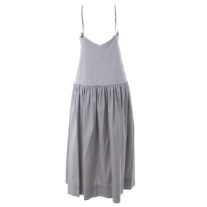 Vestido Lucila Pena Longo Cinza