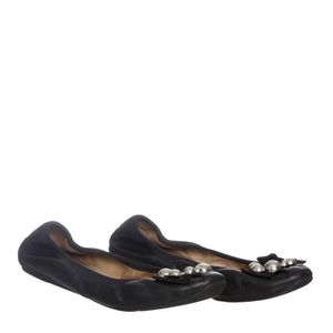 Sapatilha Salvatore Ferragamo Couro Preta
