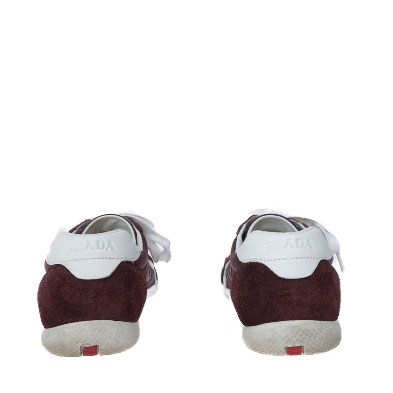 Tenis-Prada-Nylon-Bordo