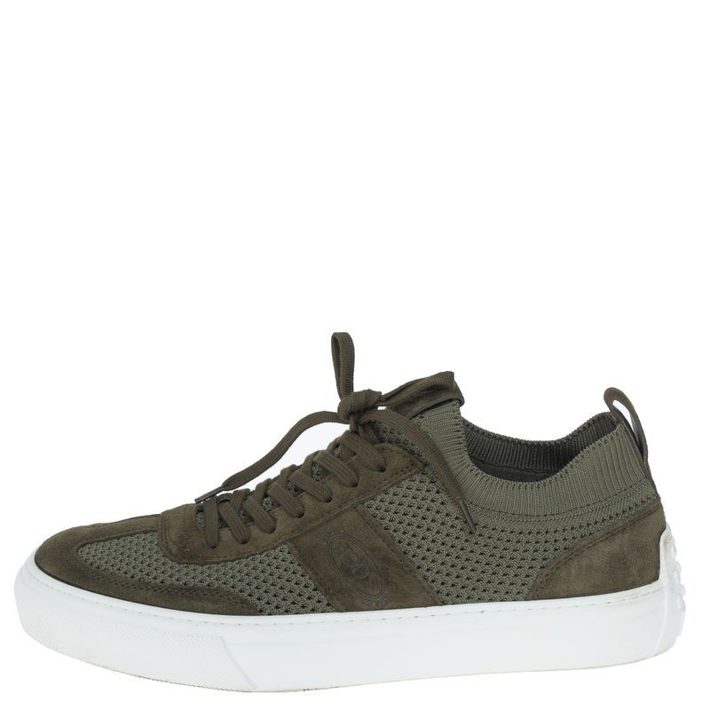 Tenis-Tod-s-Trico-e-Camurca-Verde