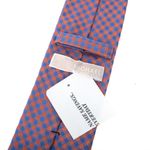 Gravata-Michael-Kors-Xadrez-Azul-e-Laranja
