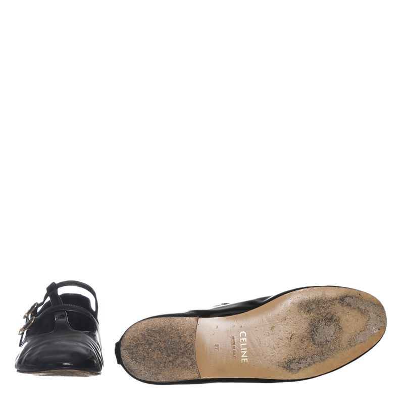 Sapato-Celine-Les-Ballerines-Babies-Verniz-Preta-