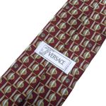 Gravata-Versace-Vintage-Estampada-Bordo