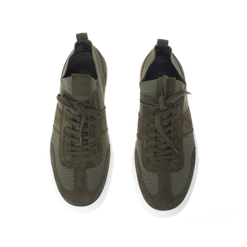 Tenis-Tod-s-Trico-e-Camurca-Verde