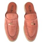 Sapato-Loro-Piana-Mule-Charms-Walk-Camurca-Rosa