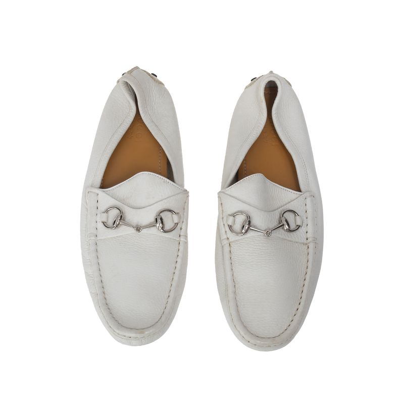 Mocassim-Gucci-Horsebit-Driver-Branco