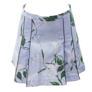Saia Isolda Vintage Floral Azul