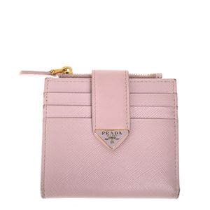 Carteira Prada Pequena Saffiano Rosa