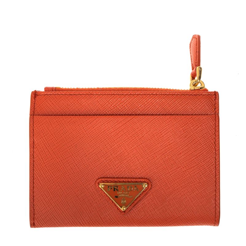 Carteira-Prada-Pequena-Saffiano-Laranja