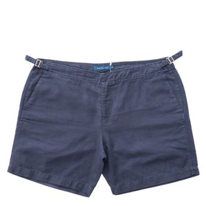 Short Barthelemy Saline Linho Marinho