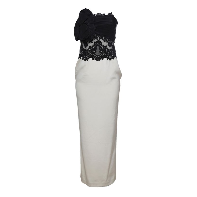 Vestido-Marchesa-Notte-Sem-Alca-Flor-Bicolor-Preto-