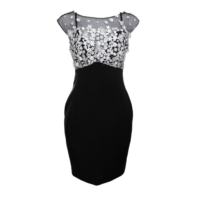 Vestido-Marchesa-Notte-Bordado-Flores-Brancas-Preto-