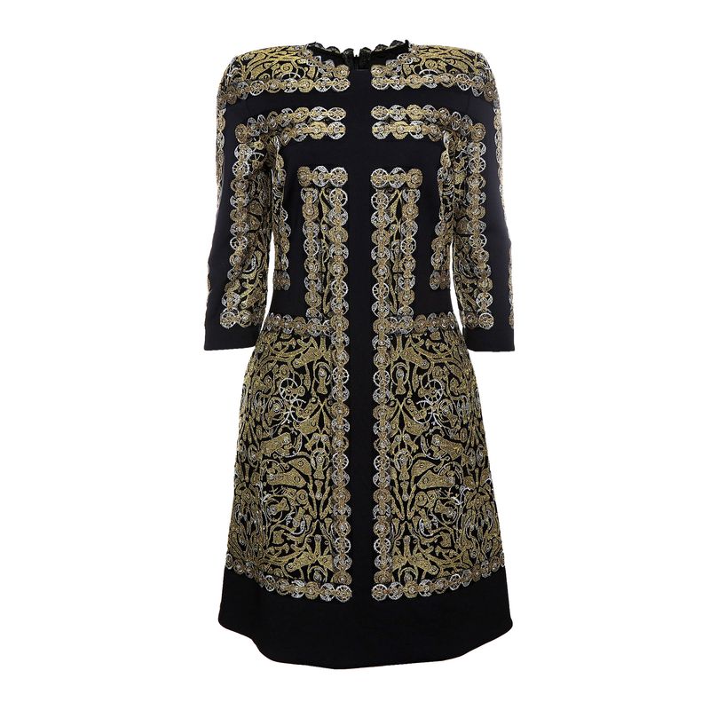 Vestido-Bordado-Dourado-Preto-