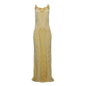 Vestido Bordado Amarelo