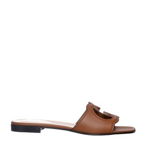 Sandália Gucci Rasteira GG Interlocking Marrom