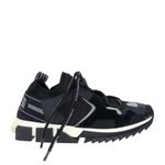 Tenis-Dolce---Gabbana-Tecido-e-Couro-Preto-