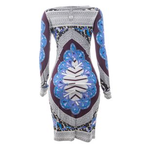 Vestido Emilio Pucci Manga Longa Estampado
