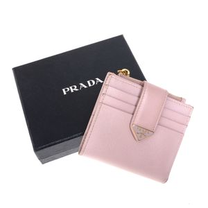 Carteira Prada Pequena Saffiano Rosa