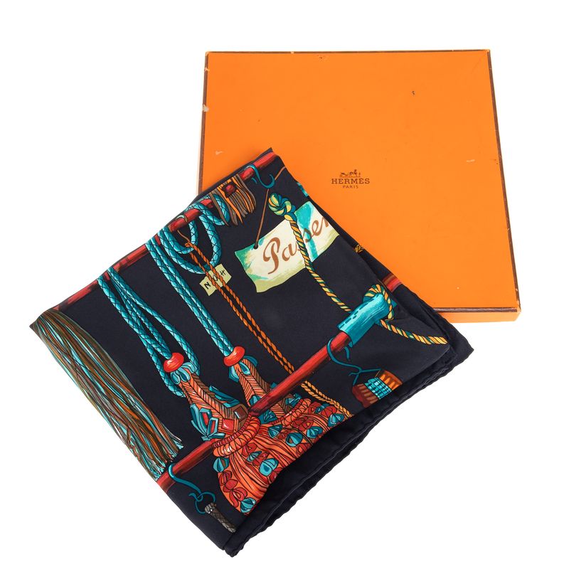 Lenco-Hermes-90-Seda-Passementerie-Estampado