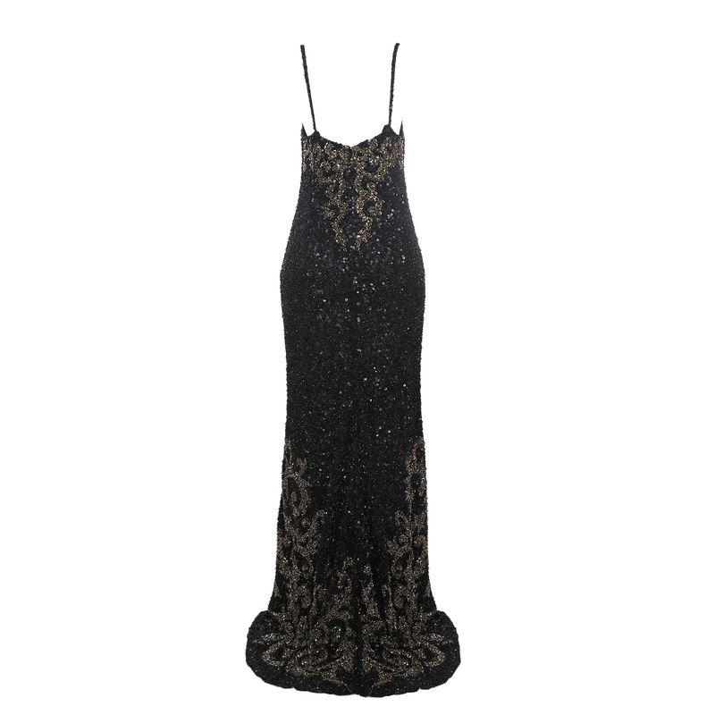 Vestido-Bordado-Preto-e-Dourado-