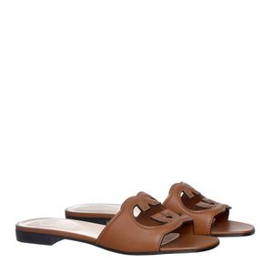 Sandália Gucci Rasteira GG Interlocking Marrom